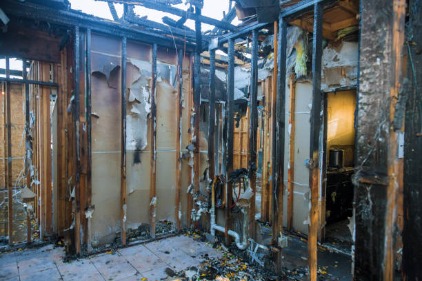 Professional Emergency Fire Cleanup technician working in Woodland Hills, UT